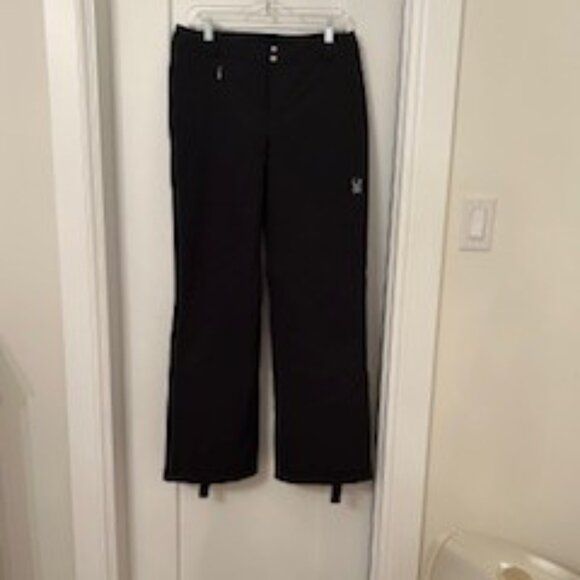 Ladies Spyder Black Ski  Pants - Size 10 - Picture 1 of 5